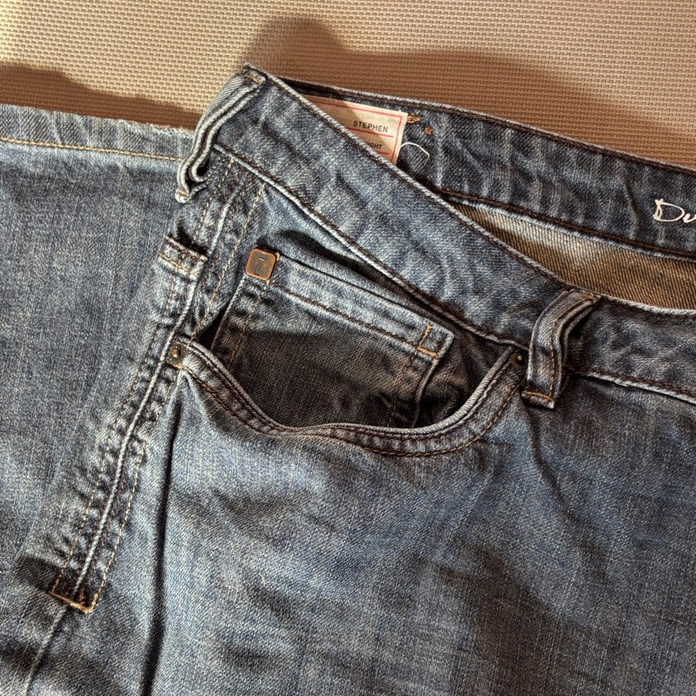 Buffalo David Bitton Relaxed Fit Blue Jeans 42W 34L - Picture 3 of 7